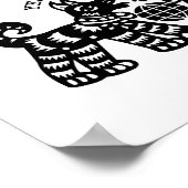 Chinees Papercut Earth Dog Year 2018 Custom Poster (Hoek)