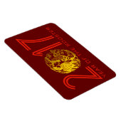 Chinees Papercut Rooster Jaar 2017 Magneet (Rechterzijde)