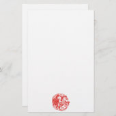 Chinees Papercut Rooster Jaar 2017 Papierwaren (Voorkant / Achterkant)