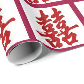 Chinees papier voor het oppakken van dubbele geluk (Rol Hoek)