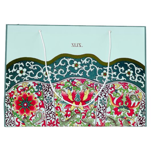 CHINEES PATROON AANGEPASTE GESCHENKTAS GROOT CADEAUZAKJE (Achterkant)