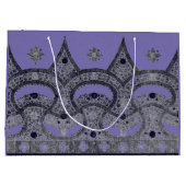 CHINEES PATROON IN PAARSE CADEAUZAK GROOT CADEAUZAKJE (Achterkant)