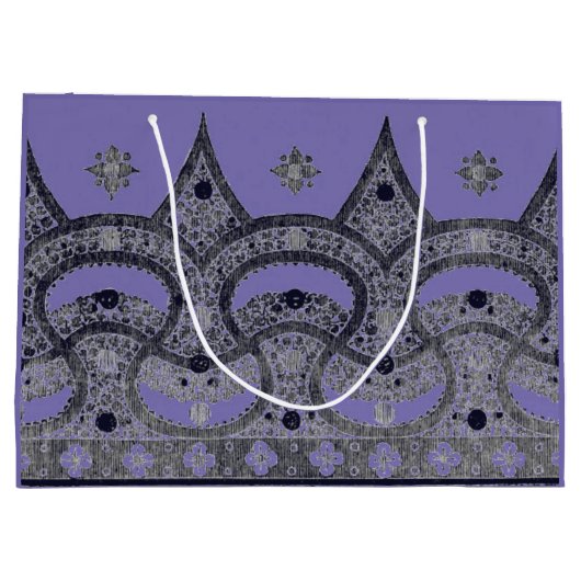 CHINEES PATROON IN PAARSE CADEAUZAK GROOT CADEAUZAKJE (Achterkant)