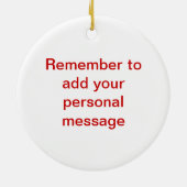 Chinees patroonrood en goudporselein keramisch ornament (Achterkant)