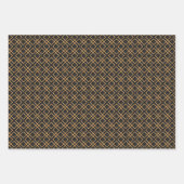 Chinees patroonzwart en goud inpakpapier vel (Voorkant 2)