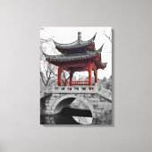 Chinees paviljoen canvas afdruk (Voorkant)