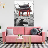 Chinees paviljoen canvas afdruk (Insitu (Woonkamer))