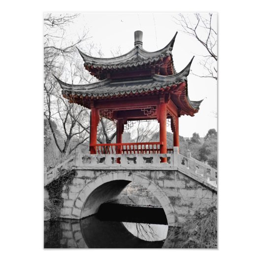 Chinees paviljoen foto afdruk (Voorkant)