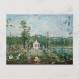 Chinees paviljoen in een Engelse tuin, 18e eeuw Briefkaart