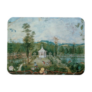 Chinees paviljoen in een Engelse tuin, 18e eeuw Magneet