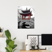 Chinees paviljoen poster (Thuiskantoor)