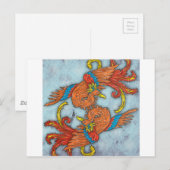 Chinees Phoenix Briefkaart (Voorkant / Achterkant)