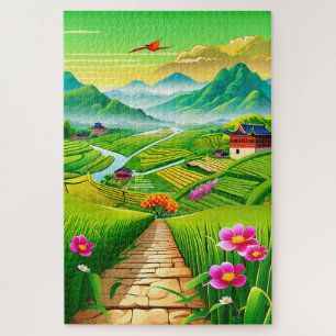 Chinees platteland legpuzzel