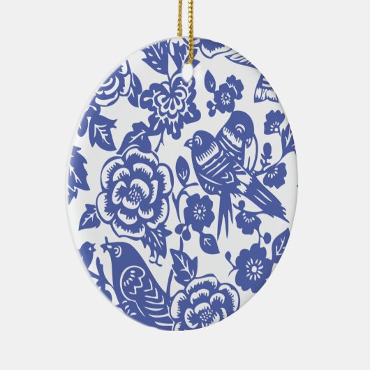 Chinees Porcelain Pattern II Keramisch Ornament (Rechts)