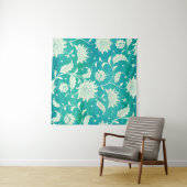 Chinees porselein bloemige Waterverf Wandkleed (In Situ (horizontaal))