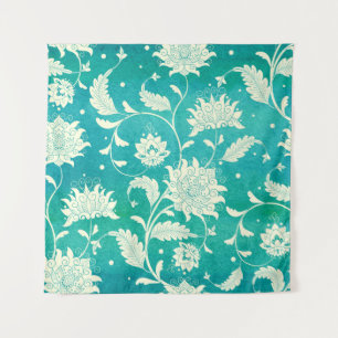 Chinees porselein bloemige Waterverf Wandkleed