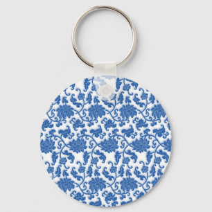 Chinees porseleinpatroon sleutelhanger