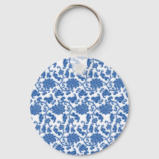 Chinees porseleinpatroon sleutelhanger (Voorkant)