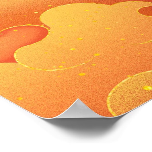 Chinees Poster/deurteken. bewerkbaar Poster (Hoek)