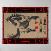 Chinees poster voor dierpaarden (Voorkant)