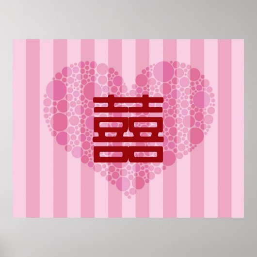 Chinees Poster voor dubbelgeluk (Voorkant)