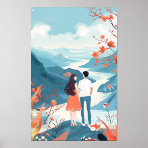 Chinees Poster voor illustraties van paren