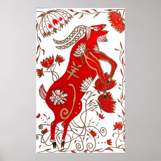 Chinees Poster voor schapenoorts (Voorkant)