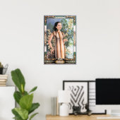 Chinees Poster voor Vrouw Cigarette en  Shanghai (Thuiskantoor)