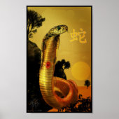Chinees Poster Zodiac Snake (Voorkant)