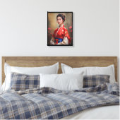 Chinees Prinses Portret Canvas Afdruk (Insitu (Slaapkamer))