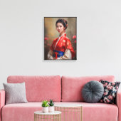 Chinees Prinses Portret Canvas Afdruk (Insitu (Woonkamer))