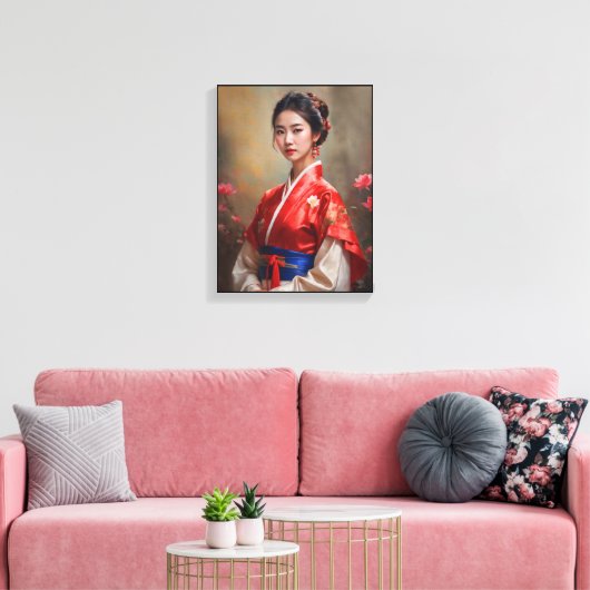 Chinees Prinses Portret Canvas Afdruk (Insitu (Woonkamer))