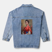 Chinees Prinses Portret Denim Jacket (Achterkant)