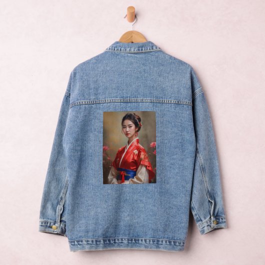 Chinees Prinses Portret Denim Jacket (Hangar)