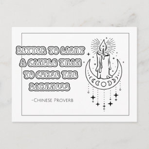 Chinees Proverb-Briefkaart Briefkaart