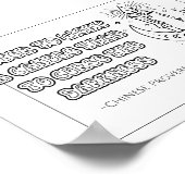 Chinees Proverb-Poster Poster (Hoek)