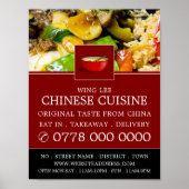 Chinees restaurant Adverteren Poster (Voorkant)