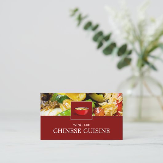 Chinees restaurant Adverteren Visitekaartje (Staand voorkant)