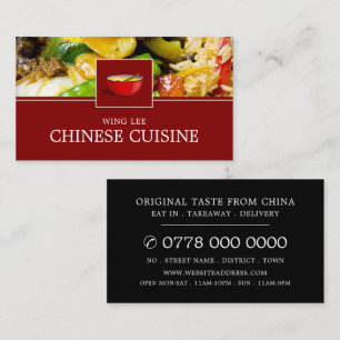 Chinees restaurant Adverteren Visitekaartje