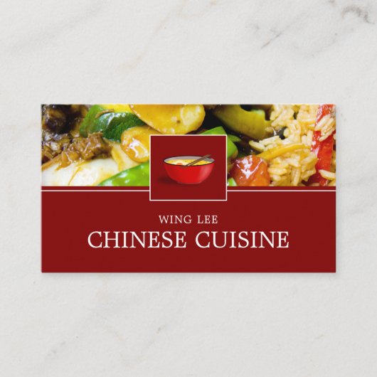 Chinees restaurant Adverteren Visitekaartje (Voorkant)