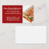 Chinees restaurant en keuken visitekaartje (Voorkant / Achterkant)