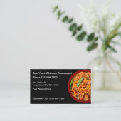 Chinees restaurant Fine Cuisine Visitekaartje (Staand voorkant)