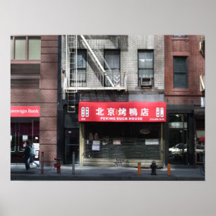 Chinees restaurant in New York City Poster