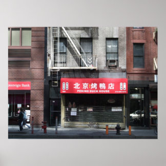 Chinees restaurant in New York City Poster
