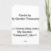 Chinees Restaurant instelling Feestdagen Kaart (Achterkant)