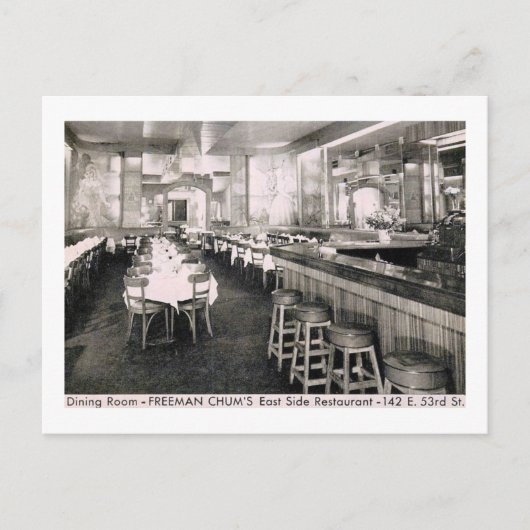 Chinees restaurant, New York City Briefkaart (Voorkant)