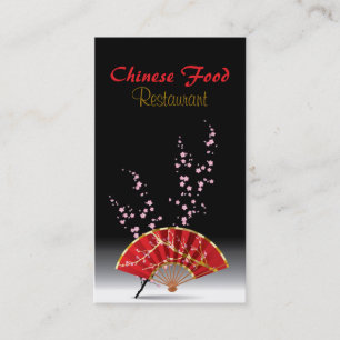 Chinees restaurant Red Fan-moal Bar Visitekaartje