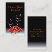 Chinees restaurant Red Fan-moal Bar Visitekaartje (Voorkant / Achterkant)