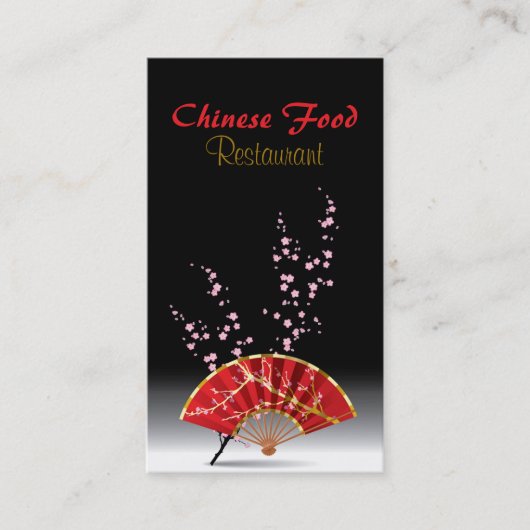 Chinees restaurant Red Fan-moal Bar Visitekaartje (Voorkant)