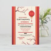 Chinees restaurant van de Birthday Party haalt Azi Kaart (Staand voorkant)